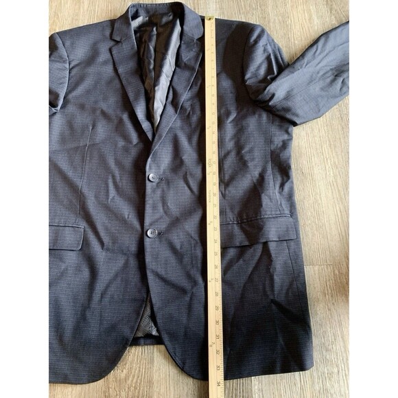 Bocaccio Navy Blue 3 Piece Dress Suit Size 2XL Pants 42” X 29” Jacket Vest - Picture 13 of 16